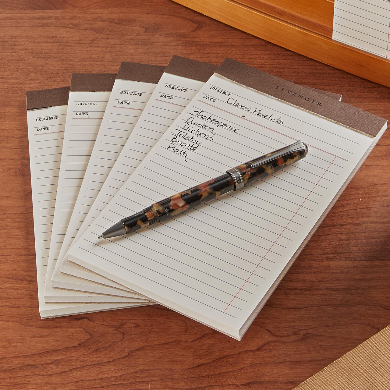 Vintage Library Pads Set of 5 - Classic Writing Notepads for Journaling, Office & School - Perfect for Note Taking, Memos & Creative Writing