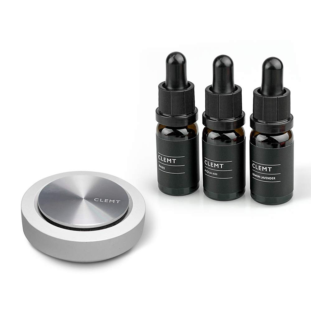 Premium Luxury Car Air Freshener with Dashboard Mount - 3 Bottles Essential Oil Fragrance for Mercedes, BMW, Lexus | Long-Lasting Aroma for Office Commute & Road Trips