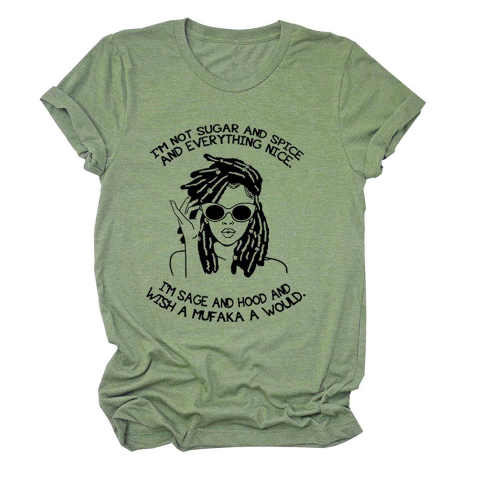 Funny Letter Printed Women's T-Shirt - Casual Short Sleeve Tee Top for Everyday Wear | Perfect Gift for Her | Great for Parties, Outings & Casual Fridays