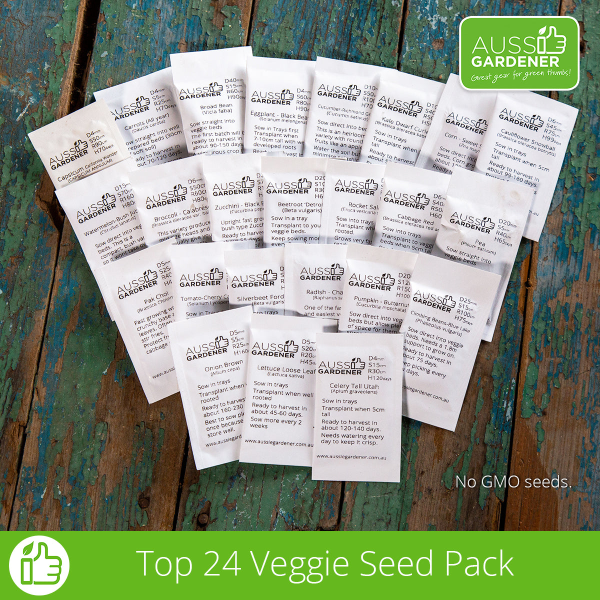 24 Varieties Veggie Seeds Complete Set for Year-Round Gardening - Grow Fresh Vegetables All Season for Home Garden & Urban Farming