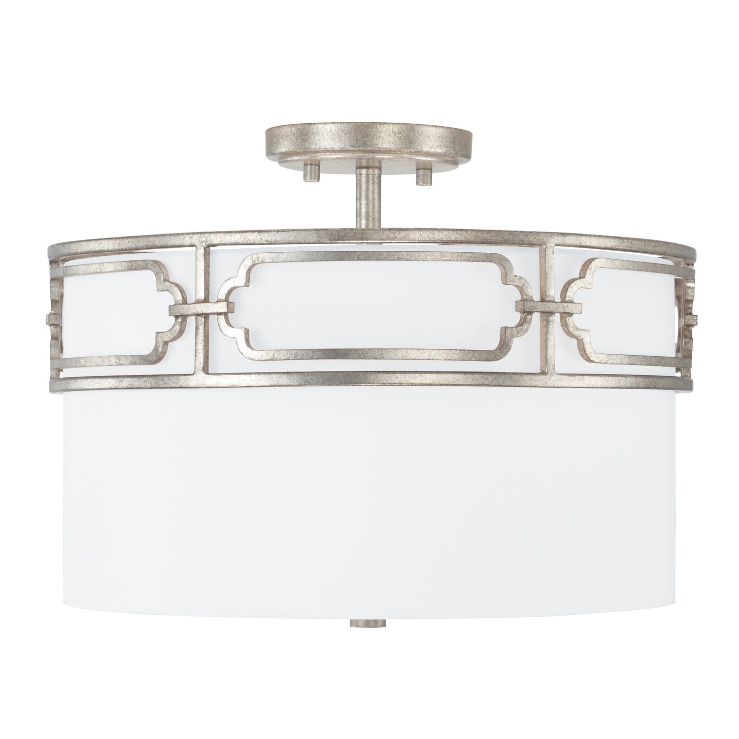 Capital Lighting 3-Light Semi Flush Mount Ceiling Fixture - Modern Brushed Nickel Finish for Bedroom, Hallway & Entryway Lighting