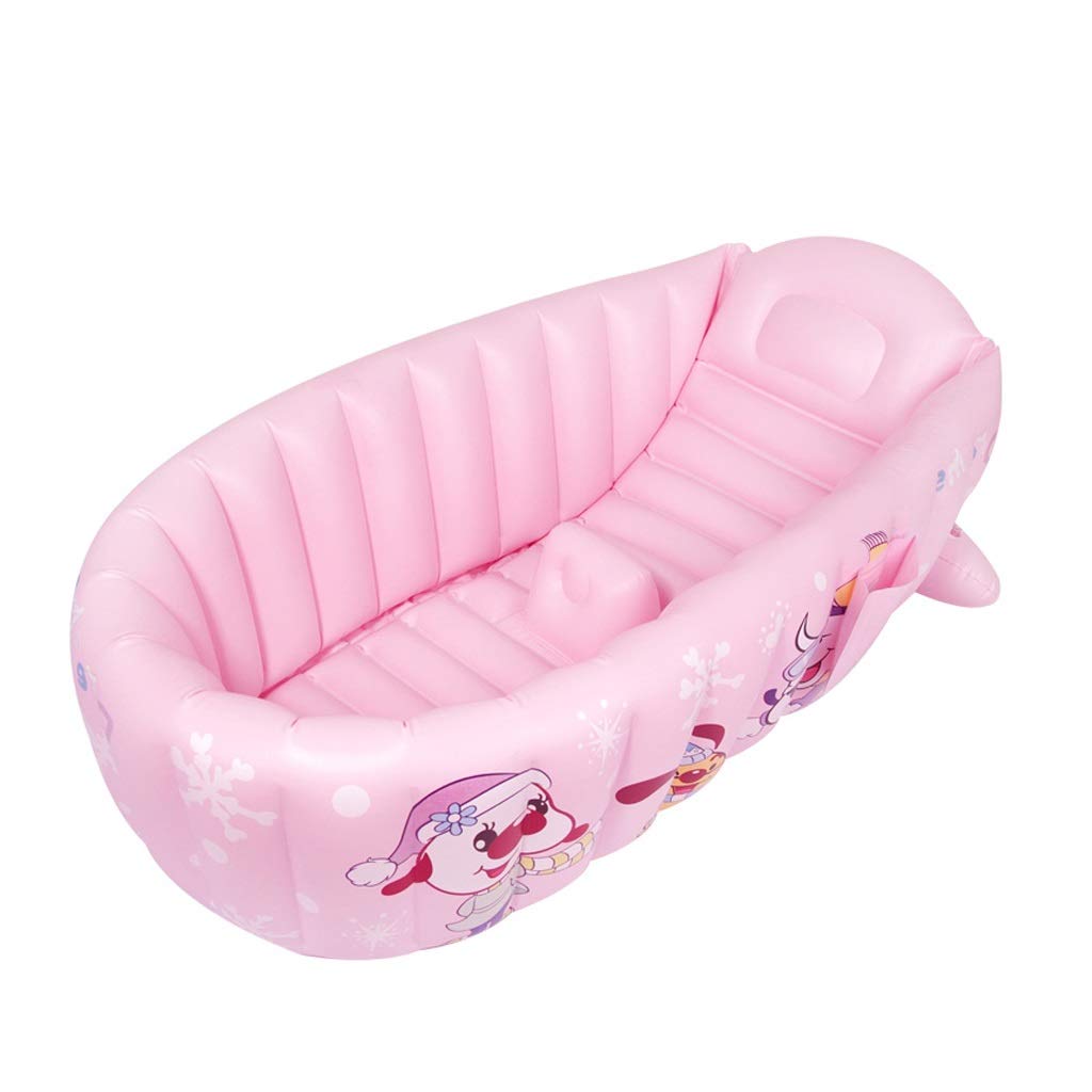 Portable Collapsible Inflatable Baby Bathtub for Travel - Insulated Infant Bathing Pool with Drain Plug - Lightweight Foldable Toddler Tub for Home, Camping & Beach (Green) - Perfect for Newborns, Babies & Kids Bath Time Anywhere