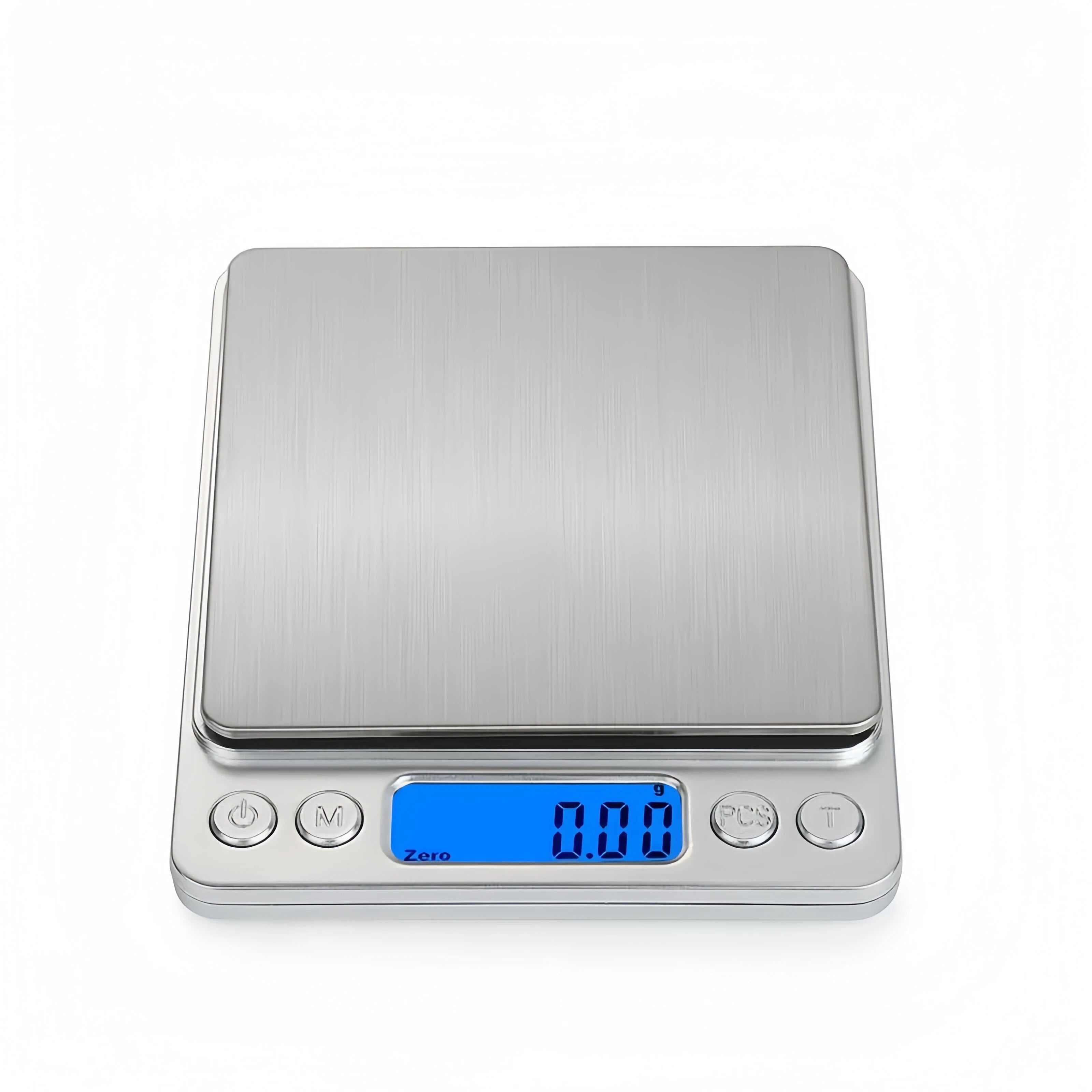 ANYCO Anygleam Digital Kitchen Scale - 1kg Capacity, Silver - Precise Food Weighing for Baking, Cooking & Meal Prep