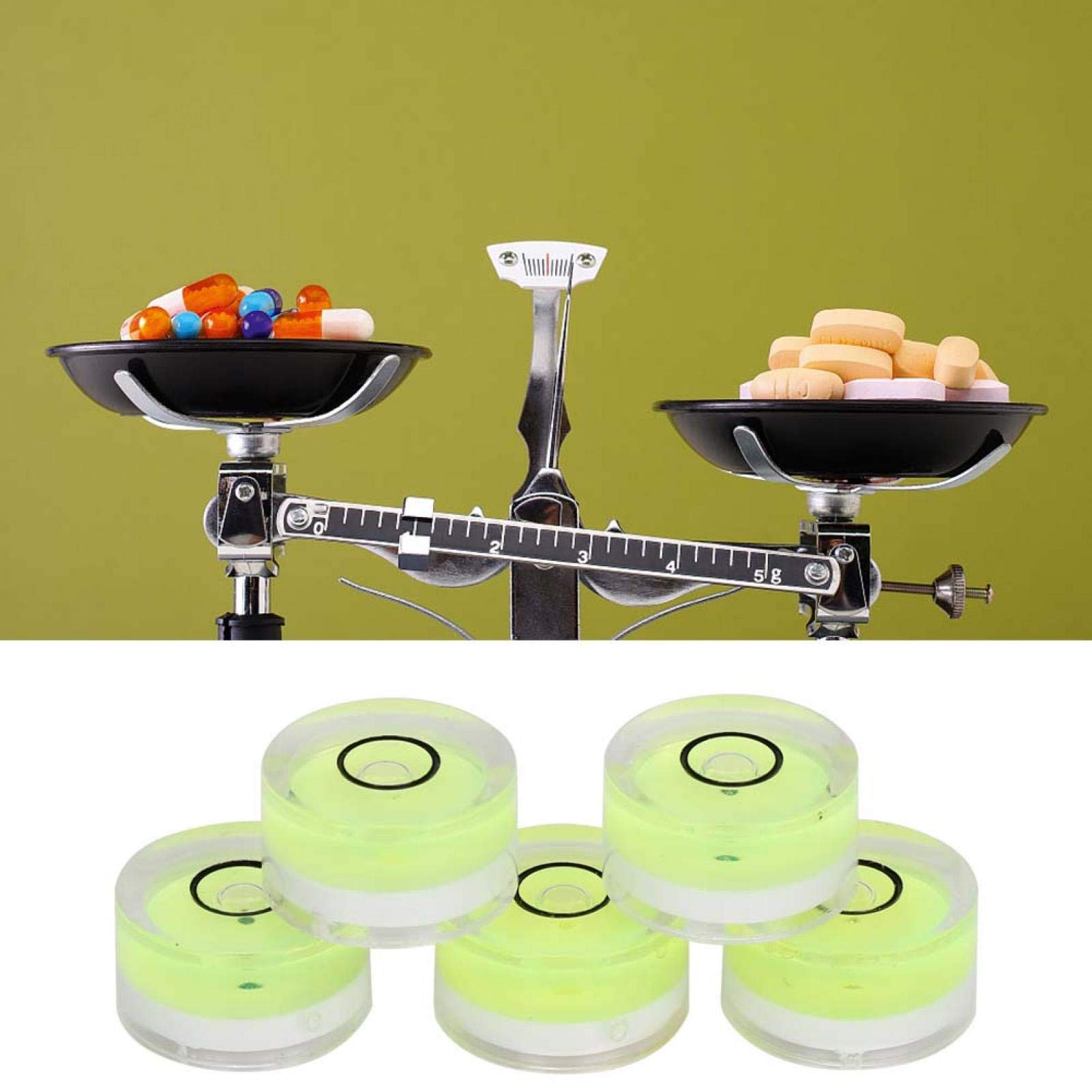 Clear ABS Plastic Bubble Level - Portable Spirit Level for Horizontal Calibration | Perfect for Camera Platforms, Electronic Scales & Equipment Balancing | Ideal for Photography, Construction & DIY Projects