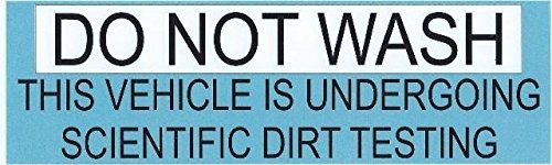 Do Not Wash This Vehicle Vinyl Sticker - 10x3 Inch Waterproof Decal for Car, Truck, RV - Perfect for Car Wash Protection & Detailing