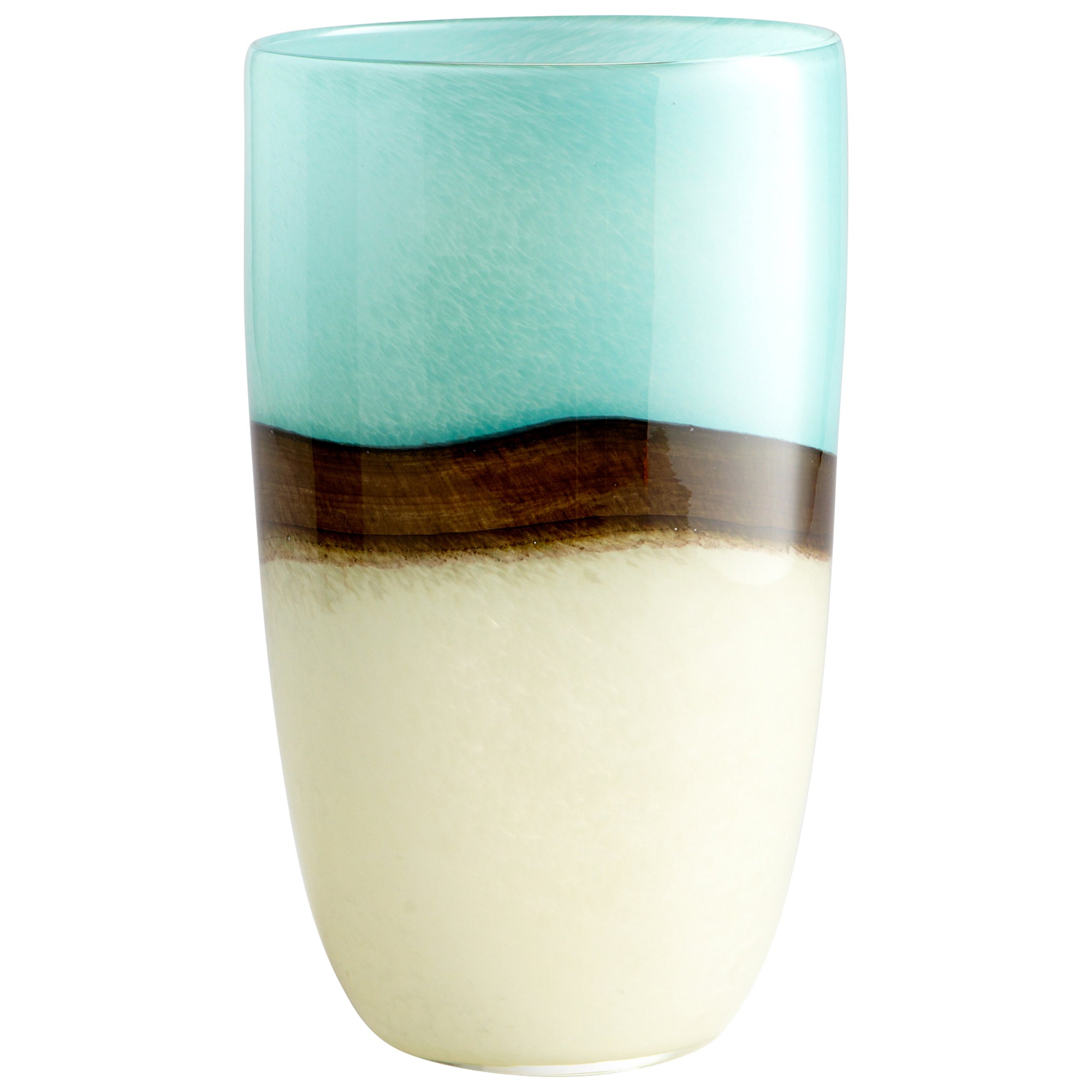 Cyan Design 05874 Large Earth Vase in Turquoise - Handcrafted Ceramic Home Decor for Living Room, Dining Table & Wedding Centerpieces