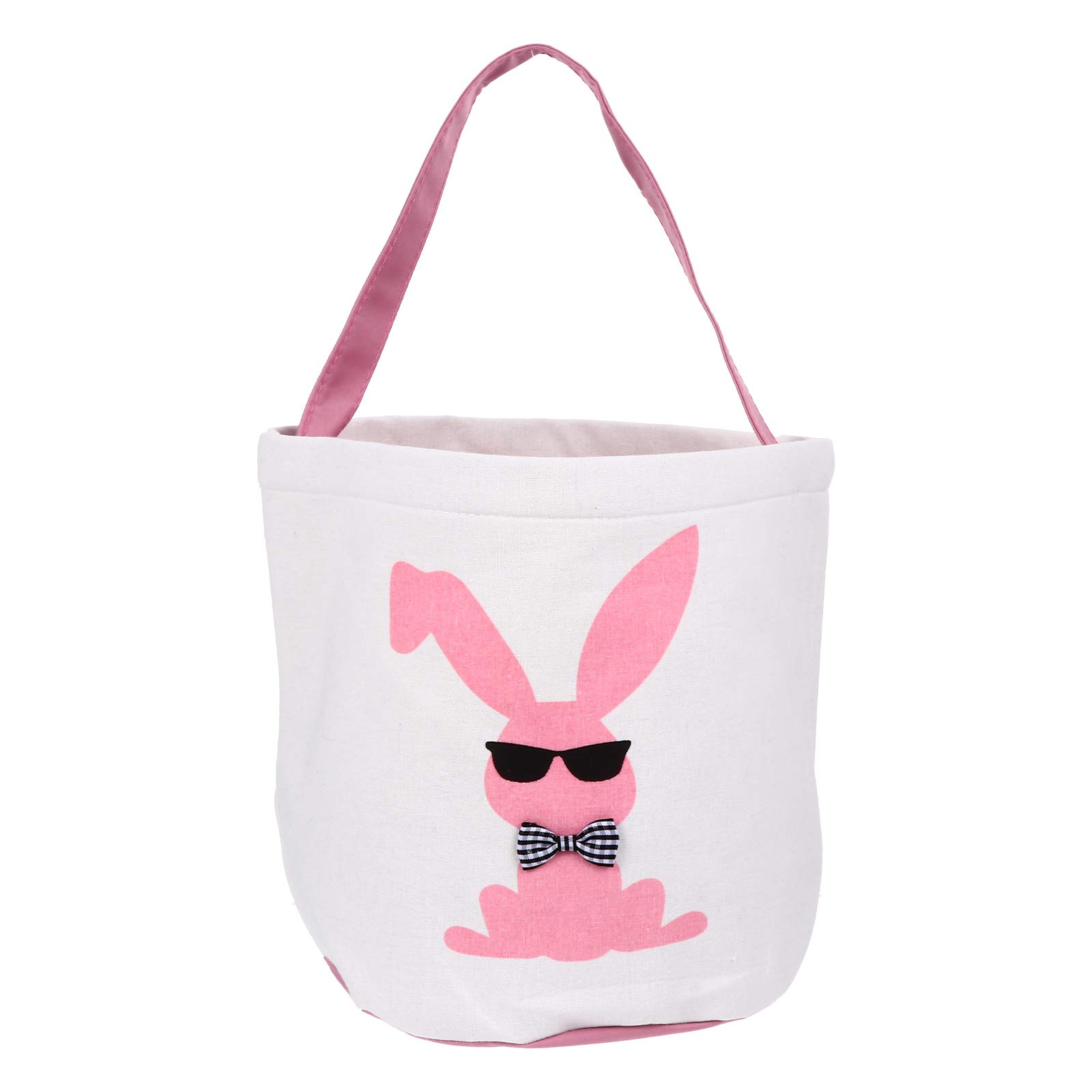 LUOZZY Easter Bunny Candy Basket - Adorable Rabbit Treat Bucket for Easter Party Favors, Egg Hunt & Spring Decorations - Perfect for Kids, Home & Garden Decor