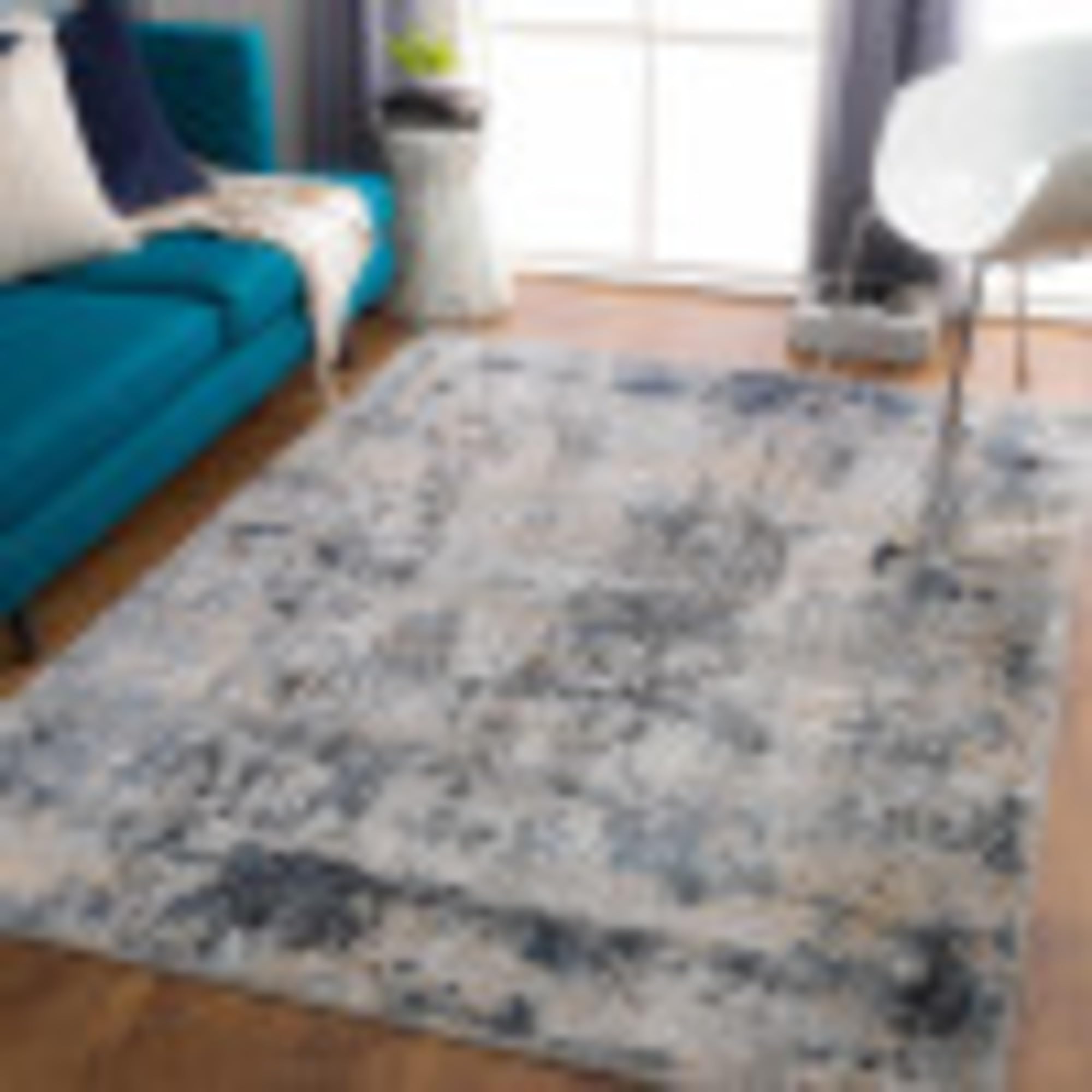 Livabliss Benson Contemporary Abstract Area Rug - Soft Modern Non-Slip Living Room Carpet for Home Decor & Bedroom Floor Mat