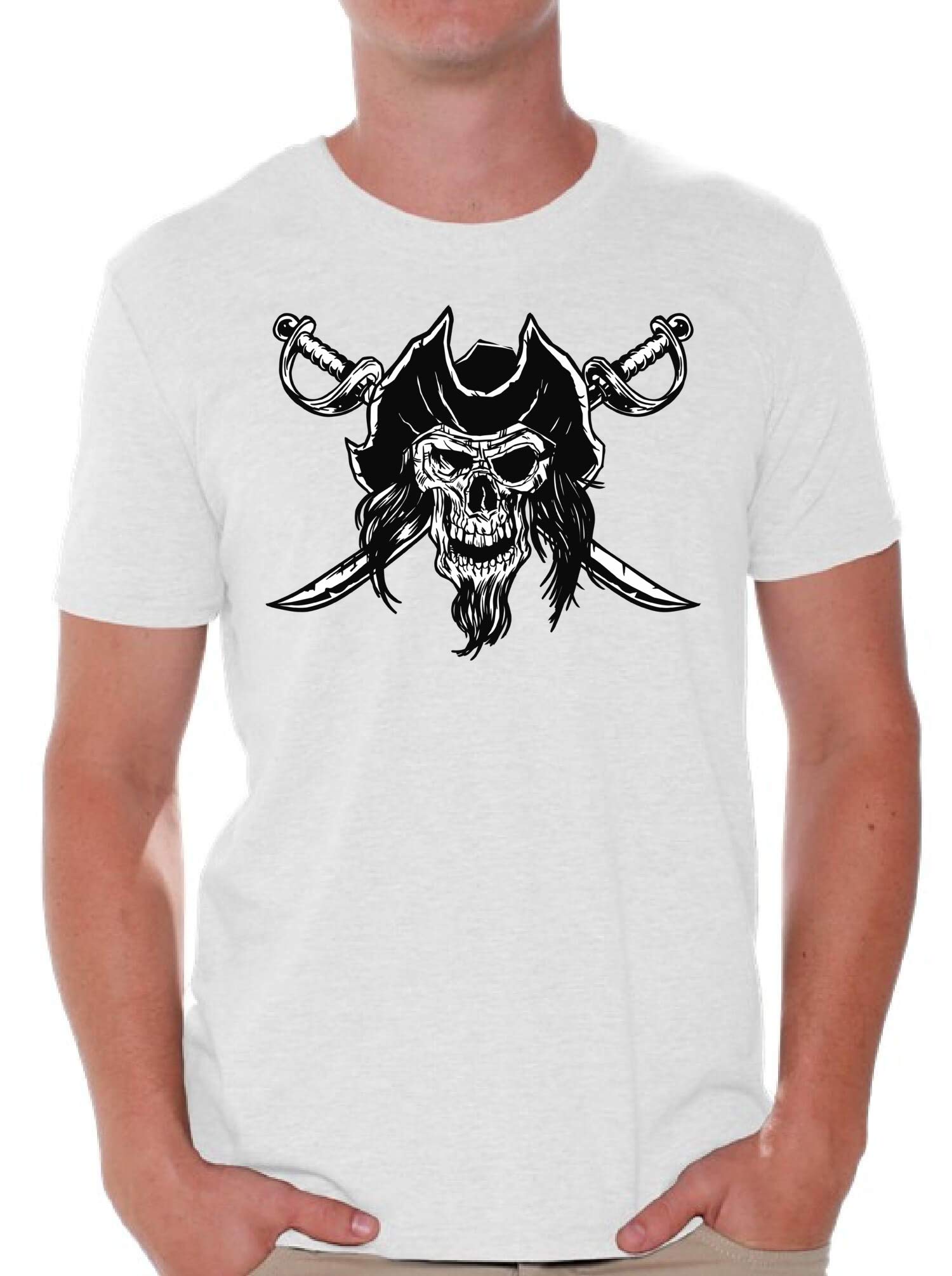 Awkward Styles Skull T-Shirt | Jolly Roger Graphic Tee for Men | Punk Rock, Halloween & Casual Streetwear Outfits