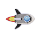 Custom Embroidered Rocket Patches & Icons - Iron-On/Sew-On for Jackets, Hats & Backpacks - Perfect for DIY, Cosplay & Gifts