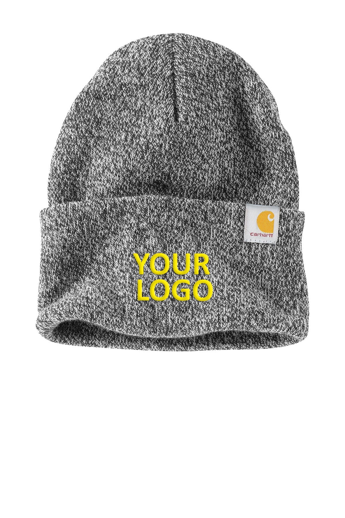 Carhartt Custom Watch Caps for Men & Women - Black & White Adjustable Snapback Hats - Perfect for Outdoor Work, Casual Wear & Sports