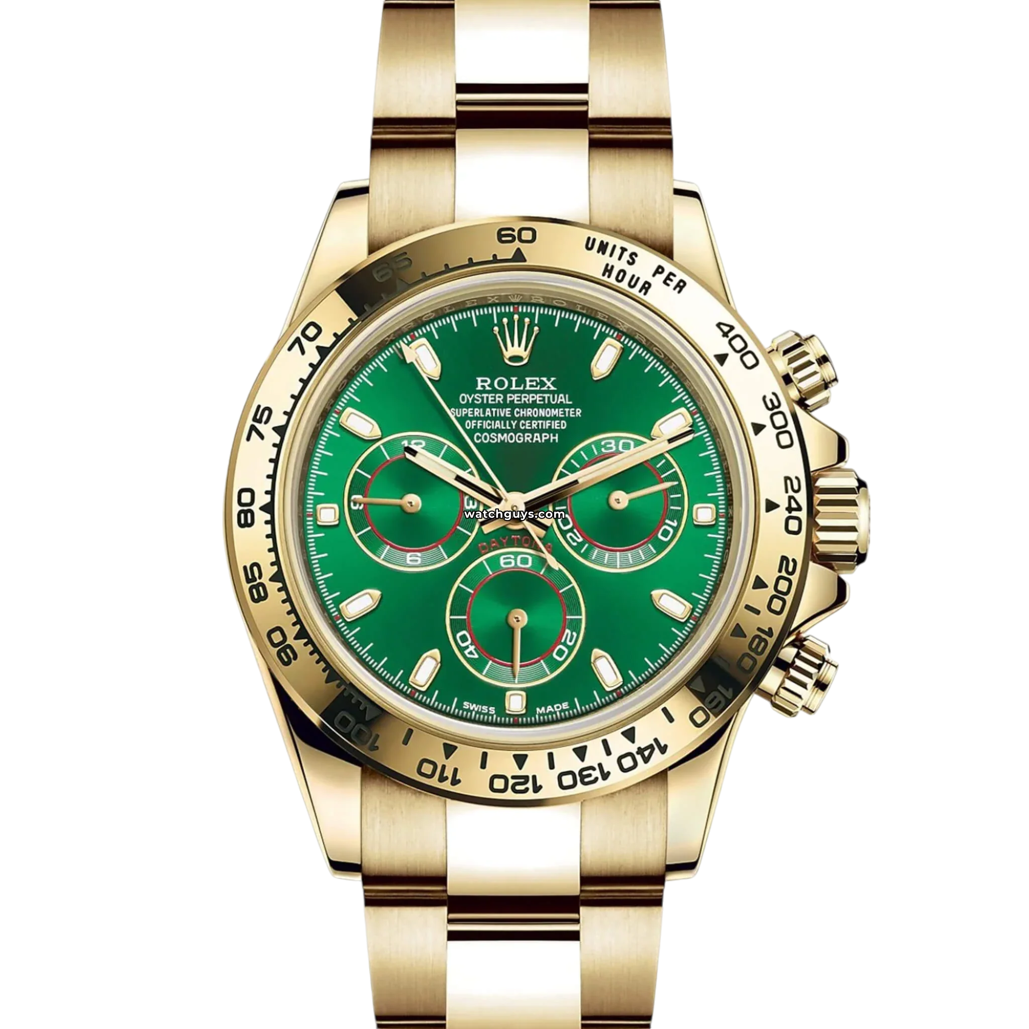 Rolex Daytona 116508 John Mayer Green Gold Men's Watch - Luxury Automatic Chronograph for Collectors & Special Occasions