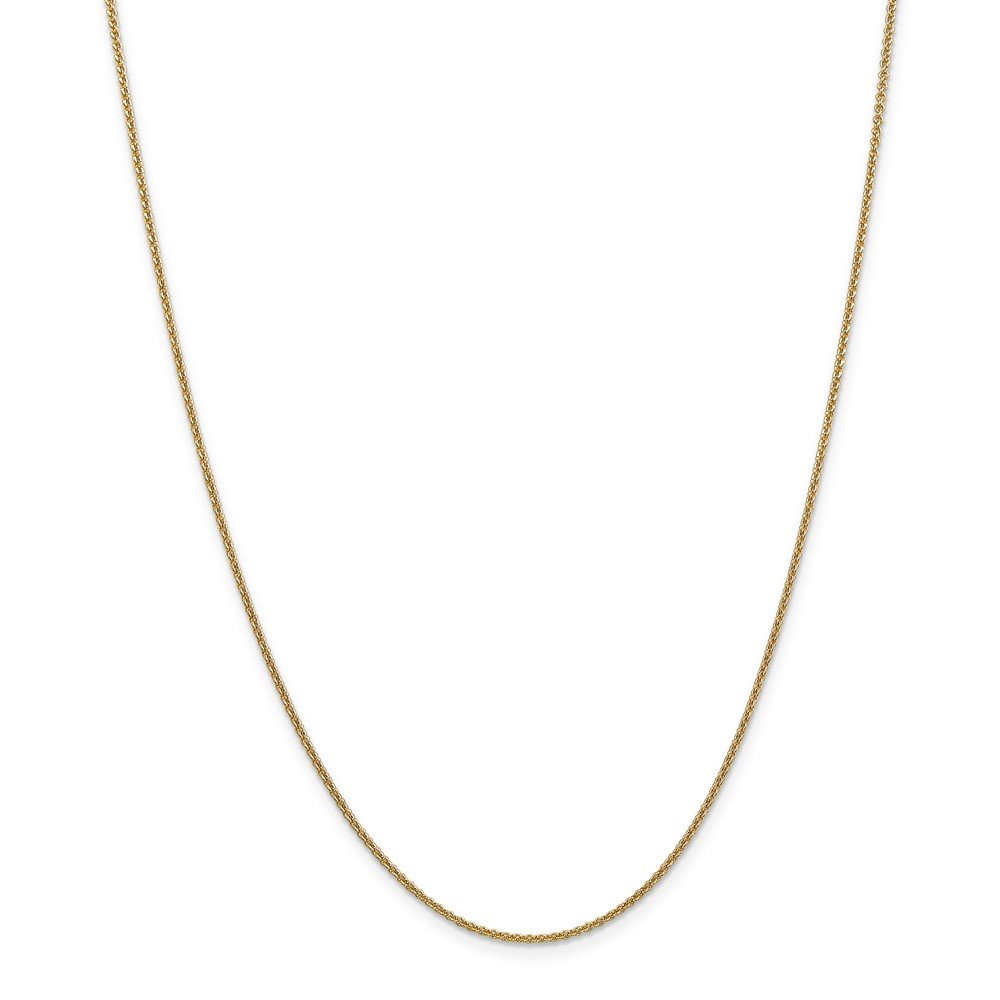 14K Yellow Gold 1.5mm Cable Chain Necklace for Men & Women - Dainty Delicate Jewelry for Everyday Wear, Layering & Gift Giving