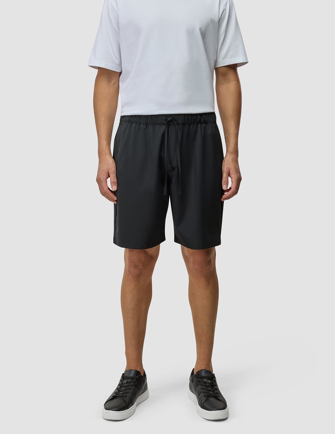 Tech Linen Elastic Shorts for Men - Comfortable Stretchable Summer Casual Short Pants - Perfect for Outdoor Activities, Travel & Lounge Wear