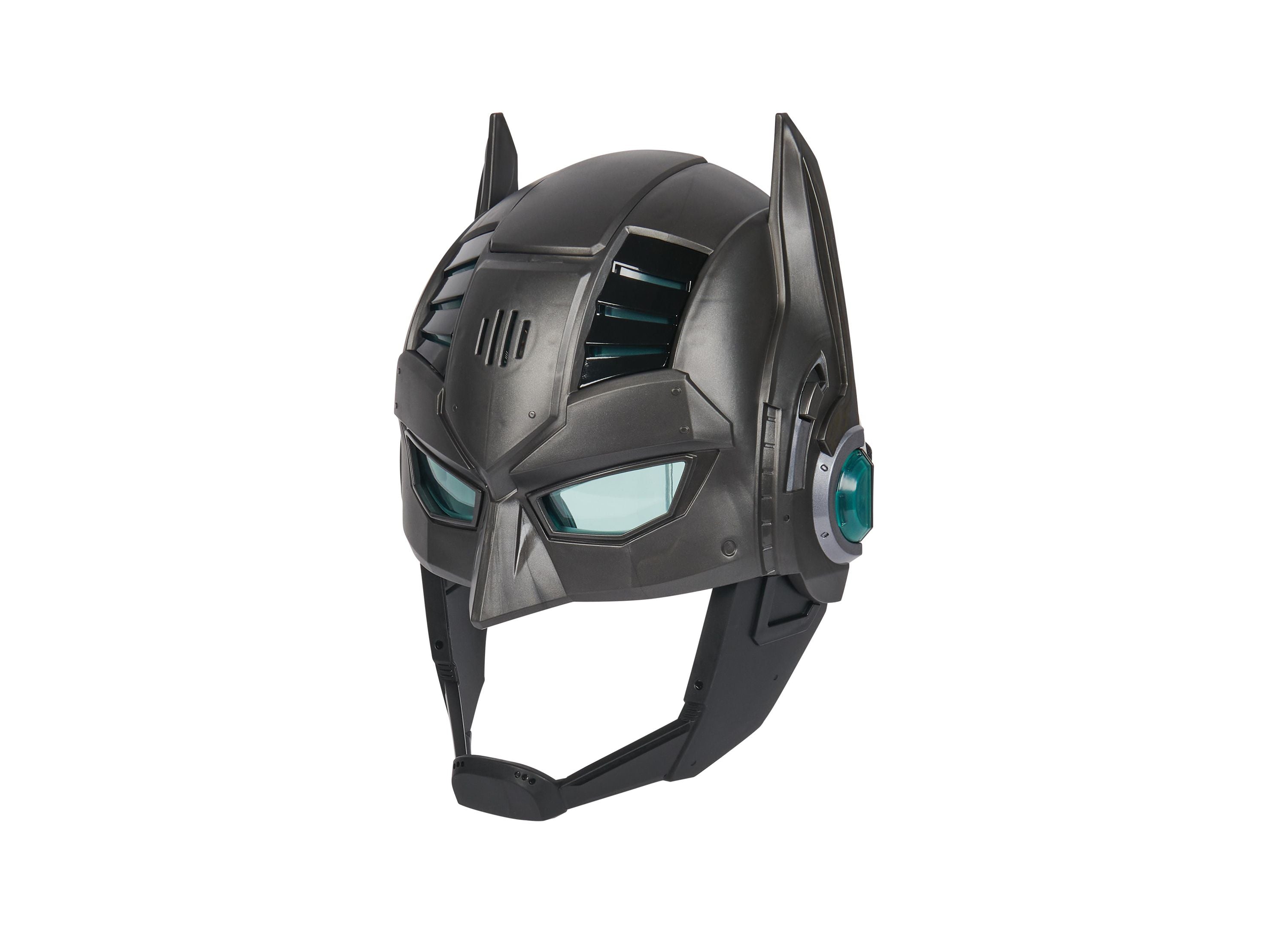 DC Comics Interactive Armor Up Batman Mask with Sounds & Lights - Role Play Costume for Kids & Adults, Perfect for Halloween & Cosplay Parties