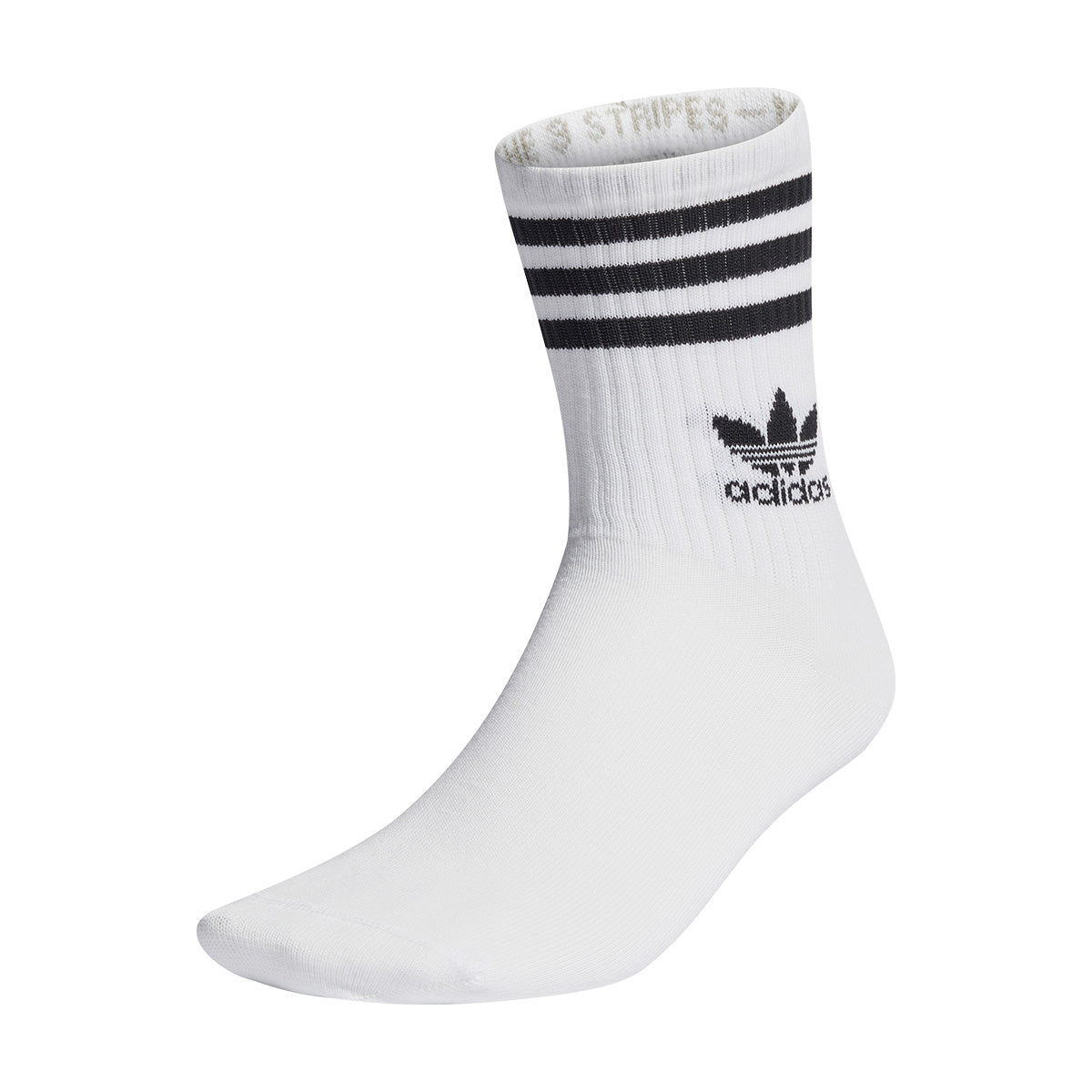 Adidas 3 Stripes Crew Socks 3-Pack White - Comfortable Athletic Socks for Men & Women - Perfect for Running, Gym, and Everyday Wear