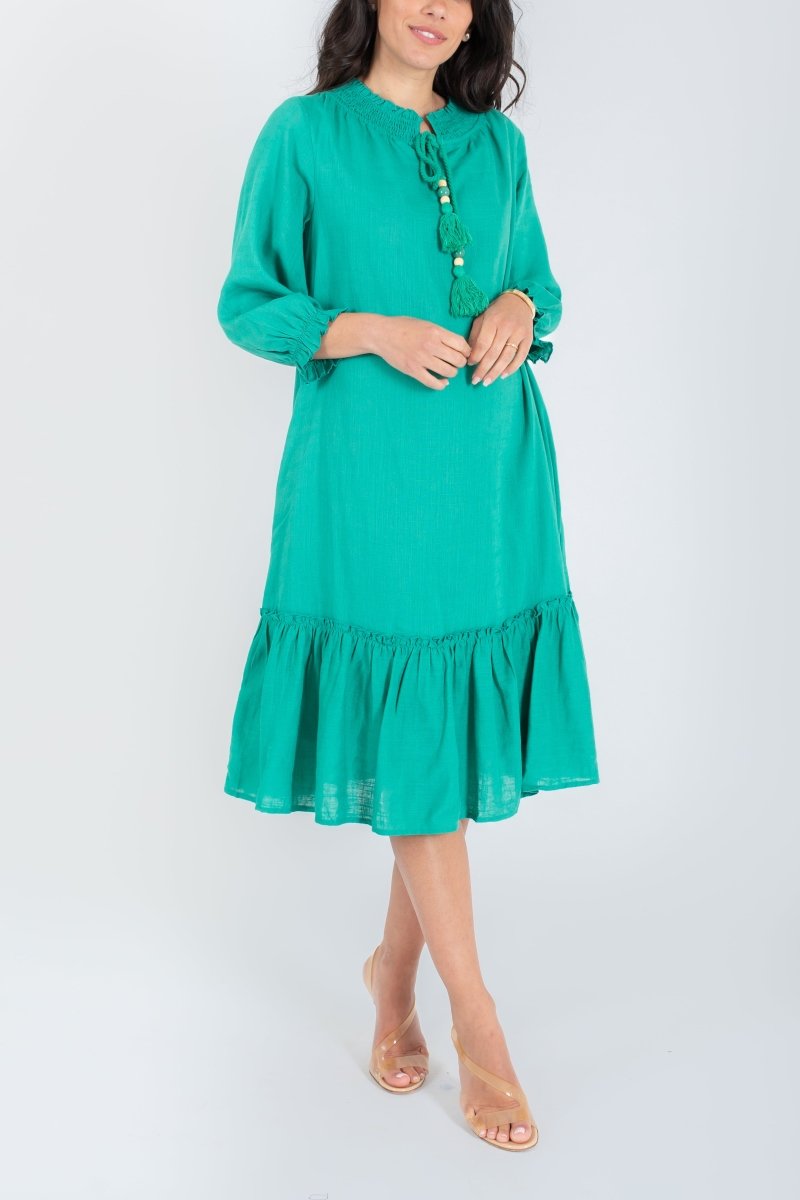CLIO DRESS (KELLY GREEN) Size 40 - Women's Elegant Party & Cocktail Dress for Weddings, Evening Events & Special Occasions