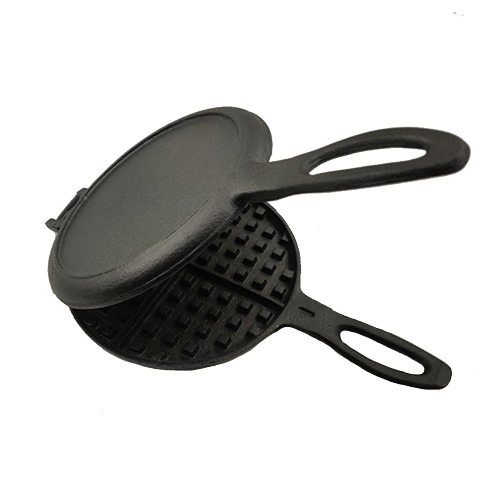 Professional Cast Iron Waffle Maker & Sandwich Toaster - Non-Stick Grill Pan for Perfect Waffles, Paninis & Toast - Ideal for Breakfast, Brunch & Family Gatherings