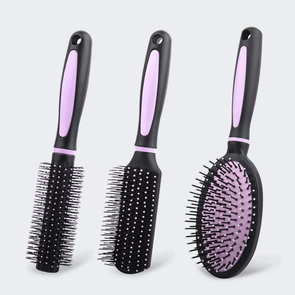 Purple Air Cushion Scalp Massage Brush - Detangling Hairbrush for Women with Wet, Curly & Tangled Hair - Salon Styling & Hairdressing Tool - Perfect for Home & Professional Use
