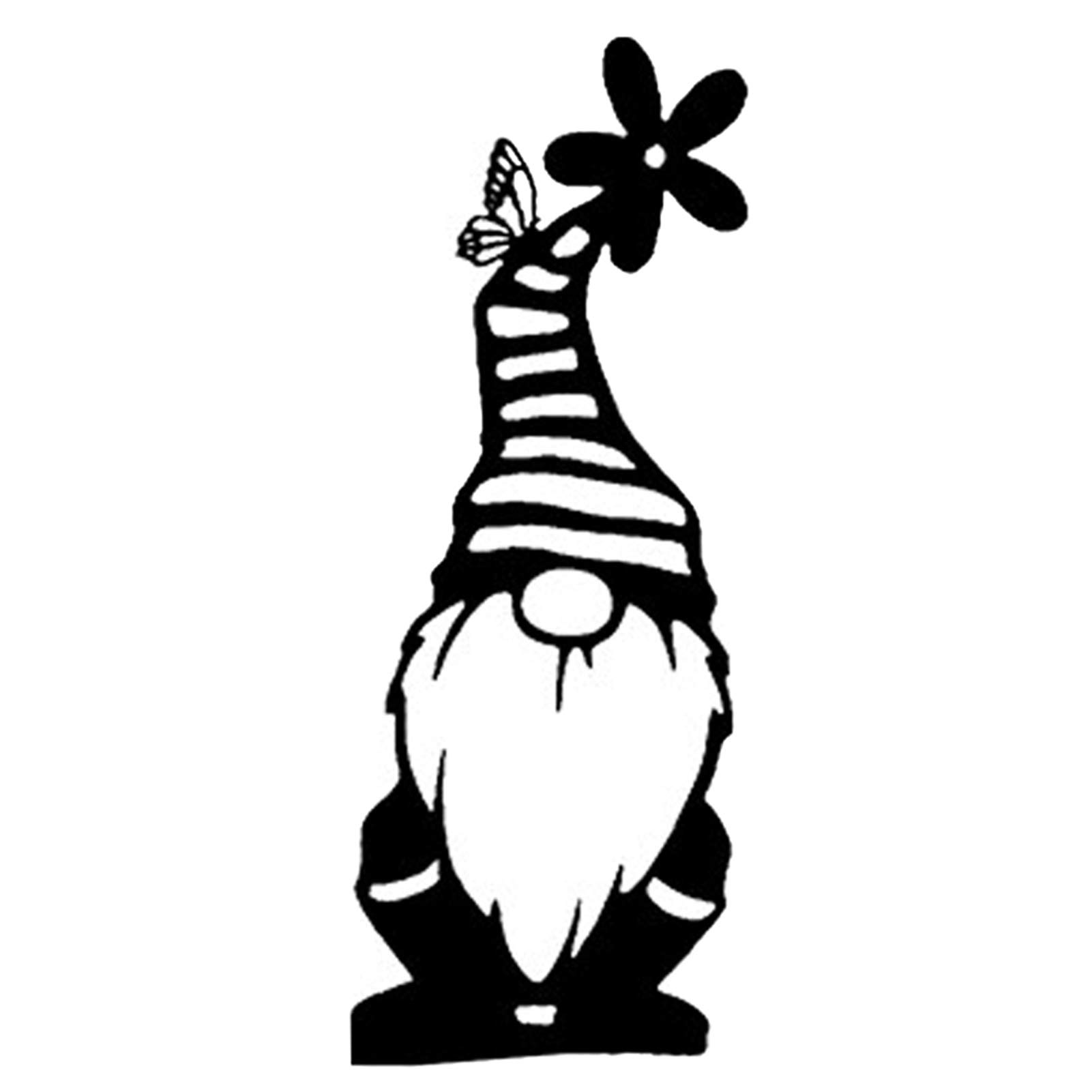 VELIHOME Steel Branch Gnomes Easter Decorations - Hollowed Metal Gnome Statues for Home, Garden & Yard | Outdoor Easter Gnome Yard Signs, Cute Animal Silhouettes | Perfect for Spring Decor, Easter Party & Outdoor Festive Display