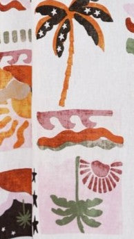 Laylah Maxi Dress with Desert Palms Print - Flowy Long Boho Summer Dress for Women - Perfect for Beach Vacations, Music Festivals & Casual Outings