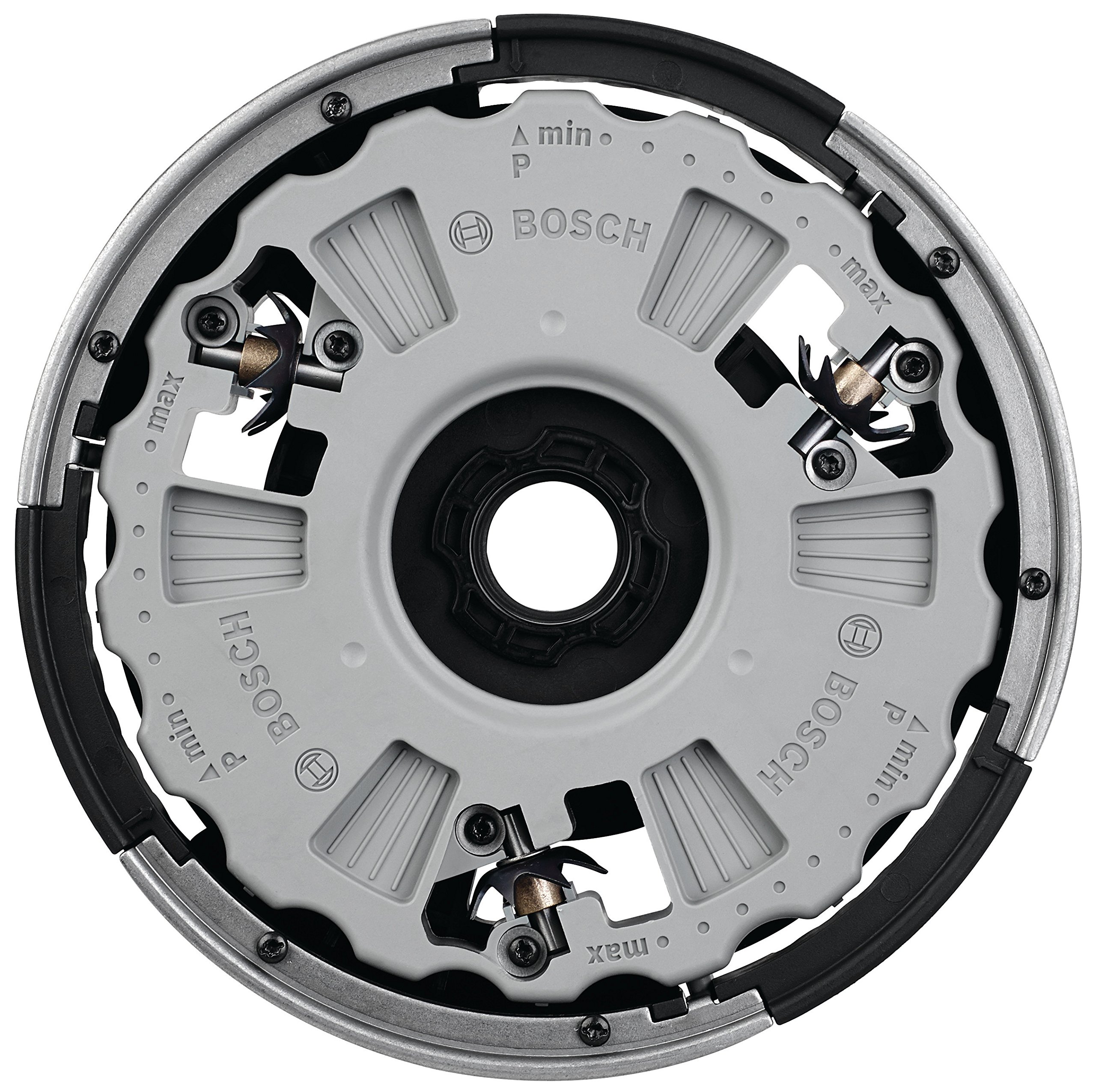 Bosch 180mm Wallpaper Removal Accessory for PWR 180 CE Sander - 6 Hole Depths, Black - Ideal for Home Renovation & Surface Preparation