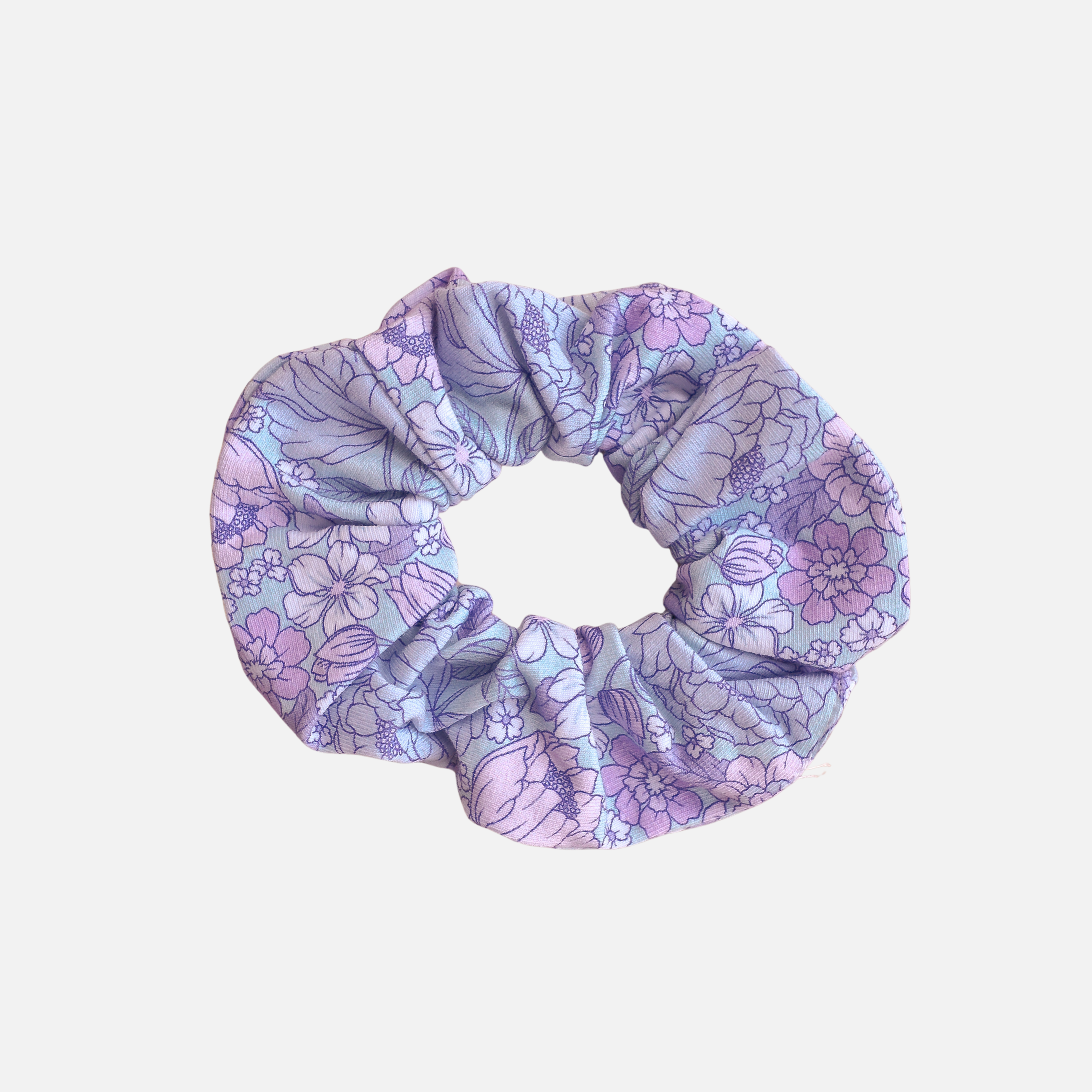Lillie Floral Scrunchie Hair Tie - Elegant Hair Accessories for Women & Girls - Perfect for Everyday Wear, Parties & Weddings