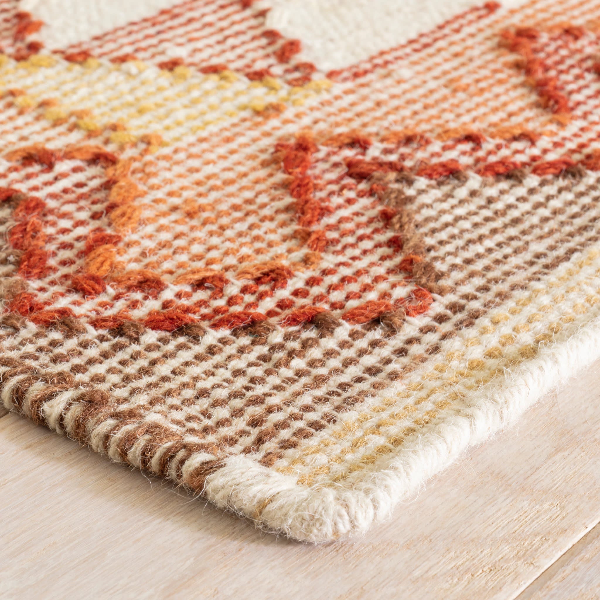 Handwoven Wool Area Rug - Soft & Durable Alford Collection | Perfect for Living Room, Bedroom & Home Decor