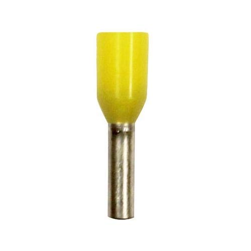 Eclipse Tools 701-031-100 Yellow Wire Ferrules for AWG 18 (6mm Barrel) - 20 Packs of 100 pcs - Ideal for Electrical Wiring, DIY Projects, and Industrial Applications