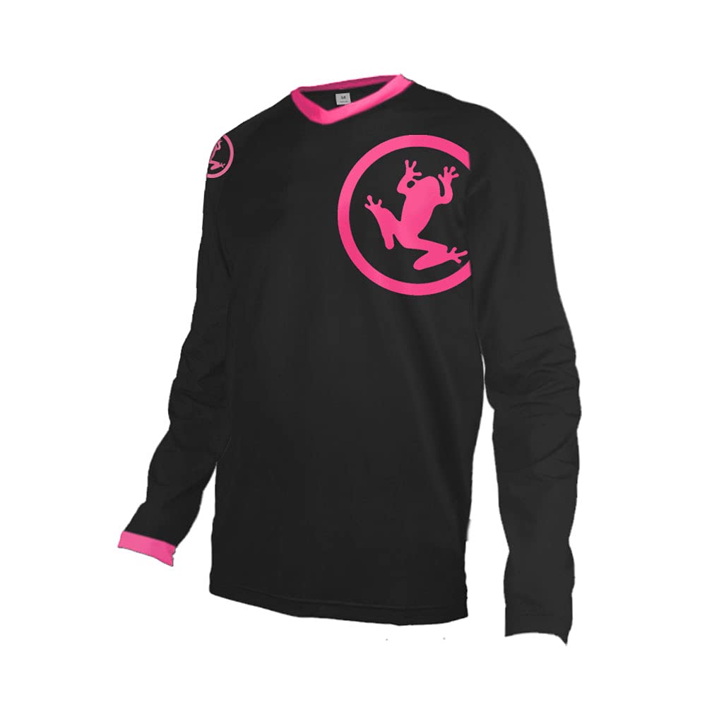 UGLY FROG Men's Thermal Fleece Winter Cycling Jersey - Long Sleeve MTB Downhill Shirt for Cold Weather Riding | Perfect for Mountain Biking & Winter Commuting