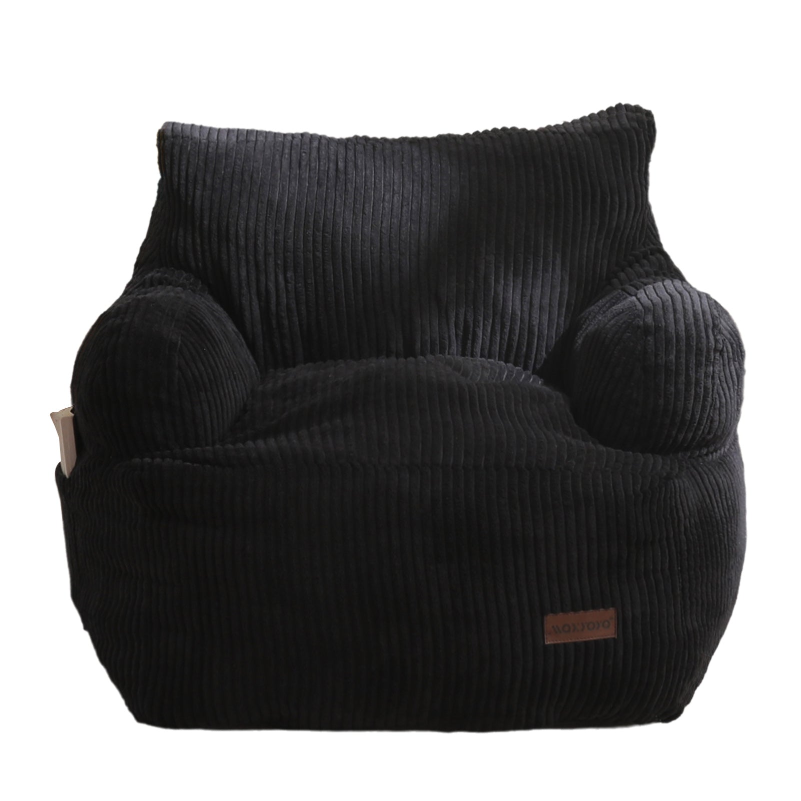 MAXYOYO Kids Bean Bag Chair - Soft & Comfortable Stuffed Toddler Bean Bag Sofa with Removable Filler for Boys & Girls (Black) - Perfect for Playroom, Bedroom & Reading Nook