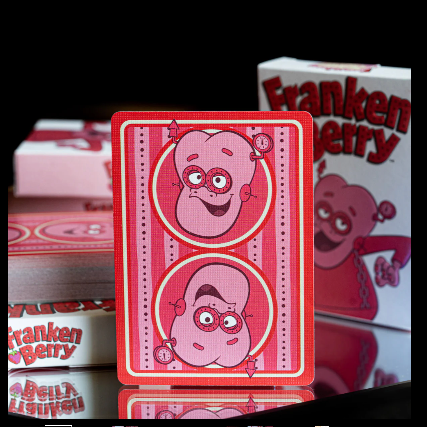 Monster Cereals Playing Cards - Franken Berry Edition | Collectible Card Game for Halloween, Parties & Nostalgic Fun