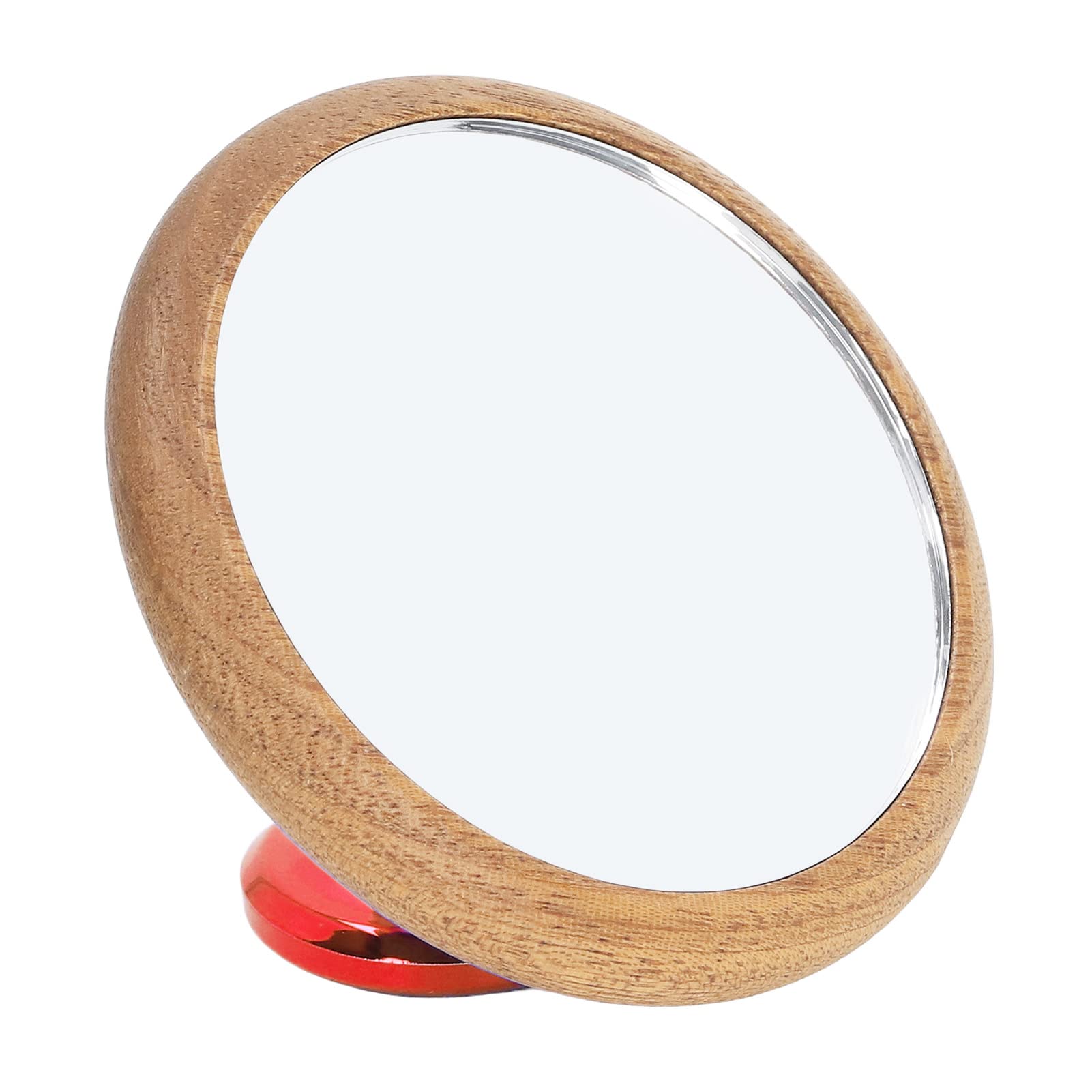 74mm Coffee Tamper Mirror - 360° Rotatable Reflective Surface for Perfect Espresso Extraction | Barista Tool for Home & Professional Use (Red)