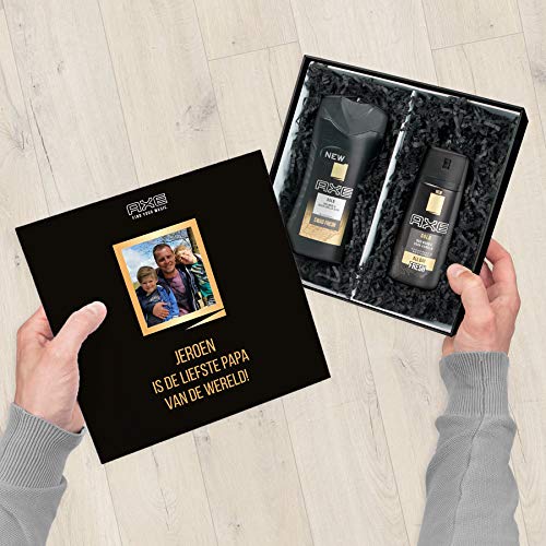 Personalized Axe Gift Set with Custom Photo - Includes 250ml Body Wash & 150ml Deodorant in Luxury Box | Perfect for Birthdays, Anniversaries & Groomsmen Gifts
