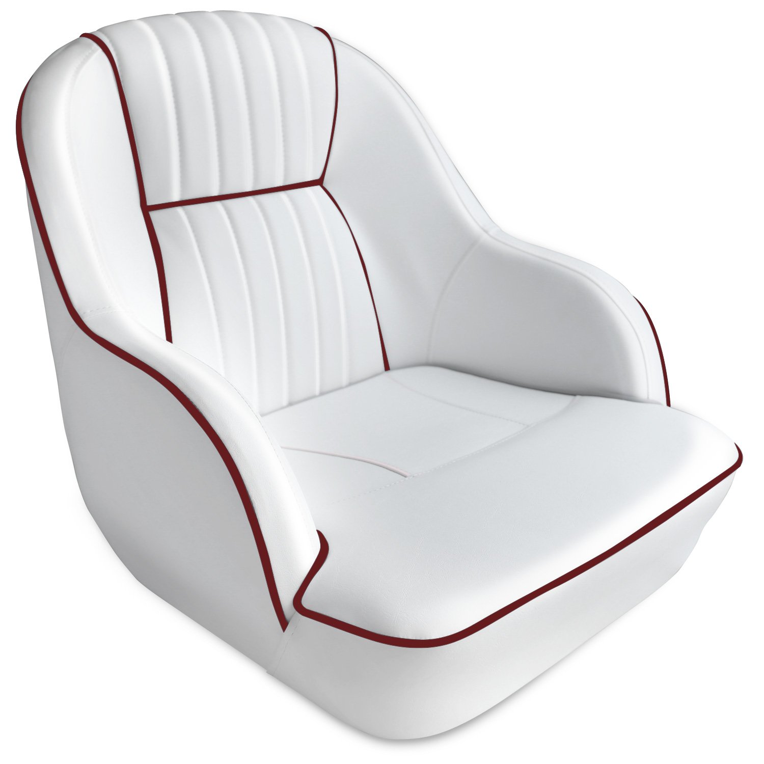 Leader Accessories Pontoon Boat Captain's Bucket Seat - Heavy Duty Swivel Fishing Chair for Comfortable Boating & Fishing Trips - Perfect for Pontoon, Deck, and Bass Boats