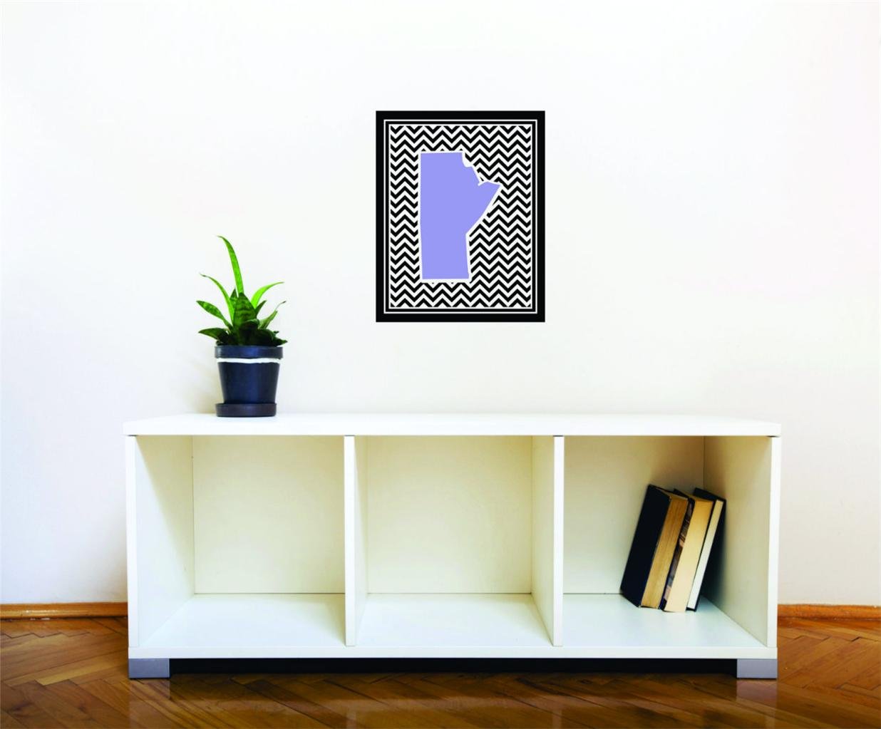 Peel & Stick Wall Decal - Manitoba Canada Canadian Province Map Art, 30x50 Inches, Home Decor for Living Room, Bedroom & Office