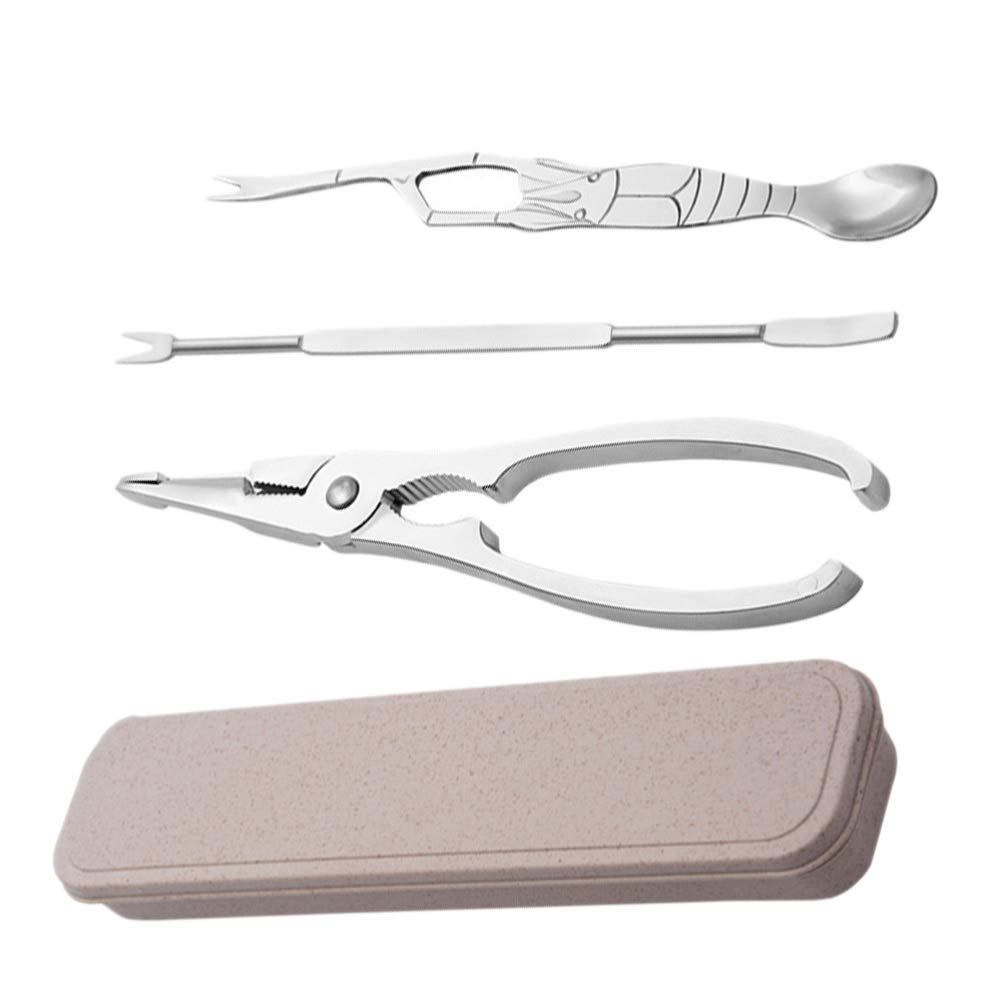 DOITOOL Stainless Steel Crab Eating Tool Set - Crab Forks, Pliers & Spoon Kit for Seafood Lovers | Perfect for Crab Legs, Lobster & Shellfish at Home or Restaurants