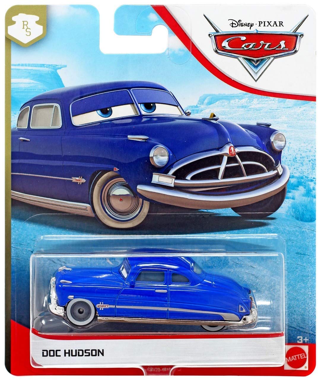 Disney Pixar Cars Doc Hudson Diecast Car 1:55 Scale Model - Blue Radiator Springs Collector's Edition Toy for Kids & Adults | Perfect for Display, Gift Giving & Movie-Themed Playtime