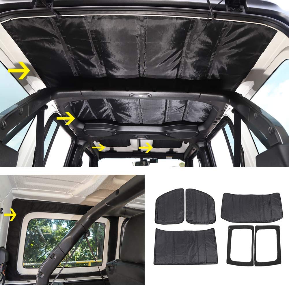Best Jeep Wrangler JL Hardtop Insulation Kit - Premium Heat & Sound Deadener for 2018-2020 Jeep Wrangler JL/JLU 4-Door Models | Thermal Protection & Noise Reduction for Off-Road Adventures & Daily Commuting
