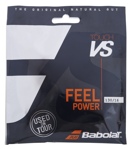 Babolat Touch VS 16/1.30 Natural Gut Tennis String - Premium Performance for Control & Feel | Perfect for Competitive Play & Tournament Matches