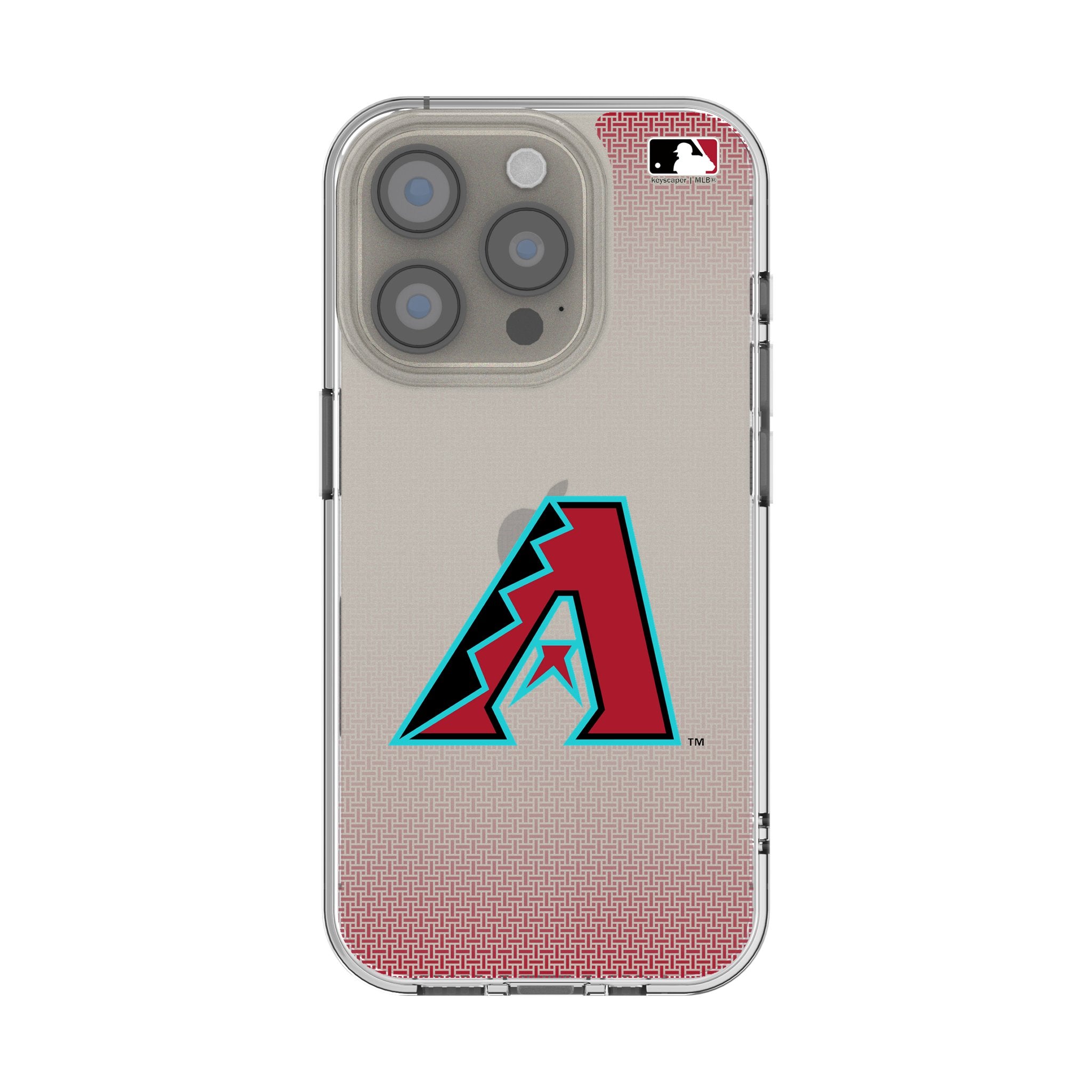 Arizona Diamondbacks Clear Linen Phone Case for iPhone 14 13 12 11 Pro Max XR - Slim Protective Cover with Team Logo - Perfect for Baseball Fans & Game Day