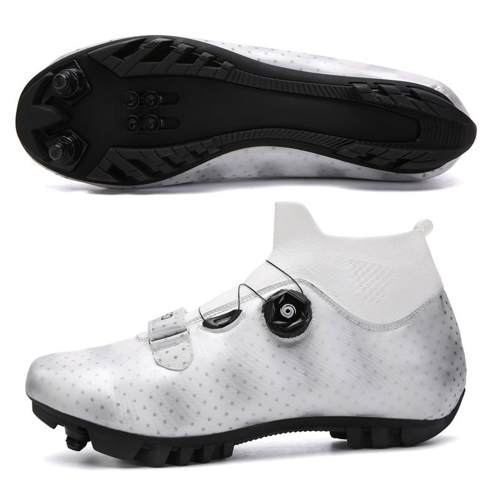ZXXY Men's & Women's Road Cycling Shoes - Breathable Mountain Bike Shoes with Anti-Slip Rotating Soles for Road & Trail Riding - Size 38 - Perfect for Commuting, Racing & Outdoor Sports