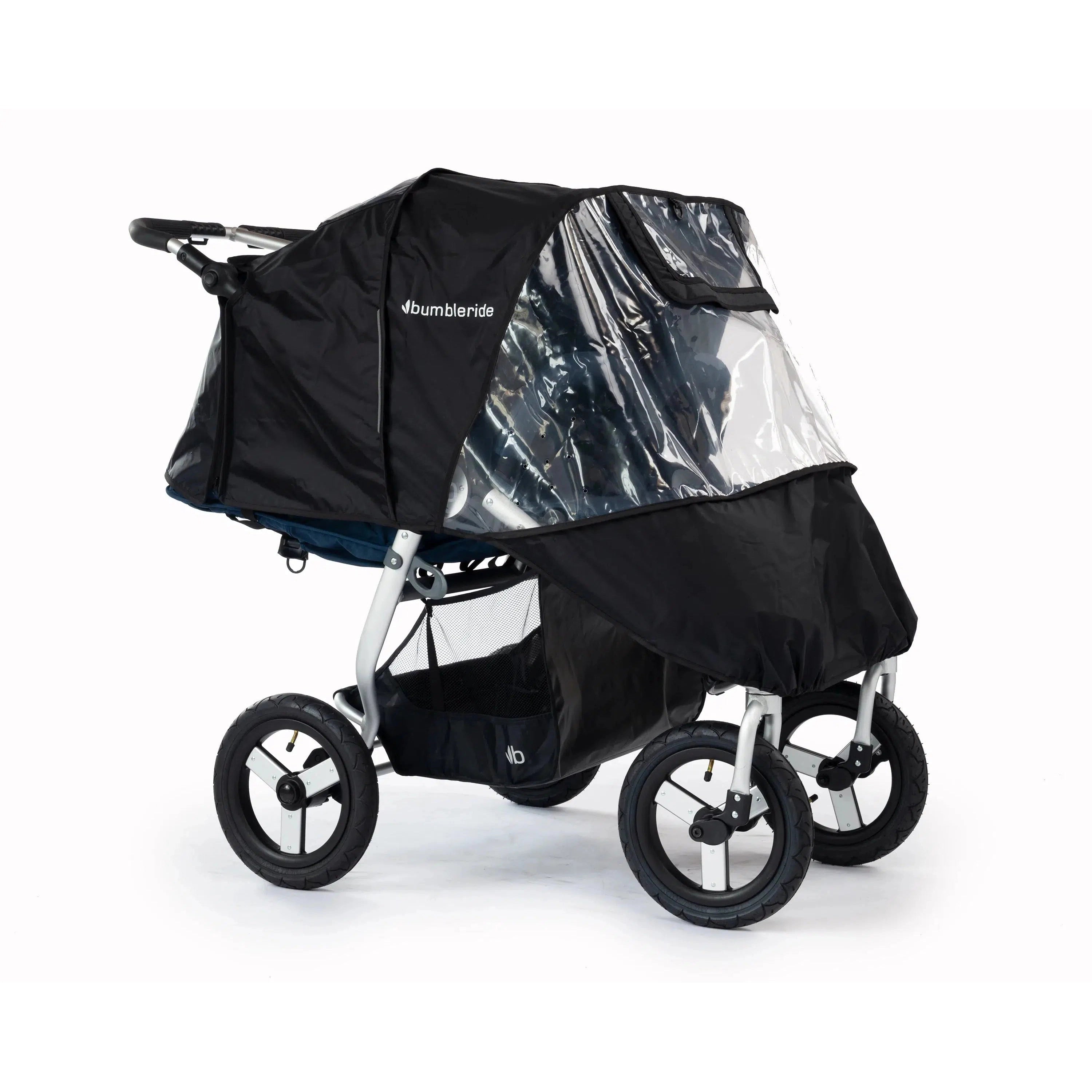 Bumbleride Indie Twin Stroller Rain Cover - Waterproof Baby Stroller Canopy for All Weather Protection - Perfect for Rainy Days, Snow, and Windy Outings