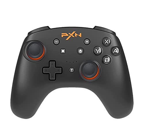 PXN 9607X Wireless Pro Controller for Nintendo Switch/Lite/OLED - NFC/Amiibo Support, Turbo, Screenshot, Gyro & Dual Vibration Gamepad (Black) | Perfect for Gaming, Multiplayer & Competitive Play
