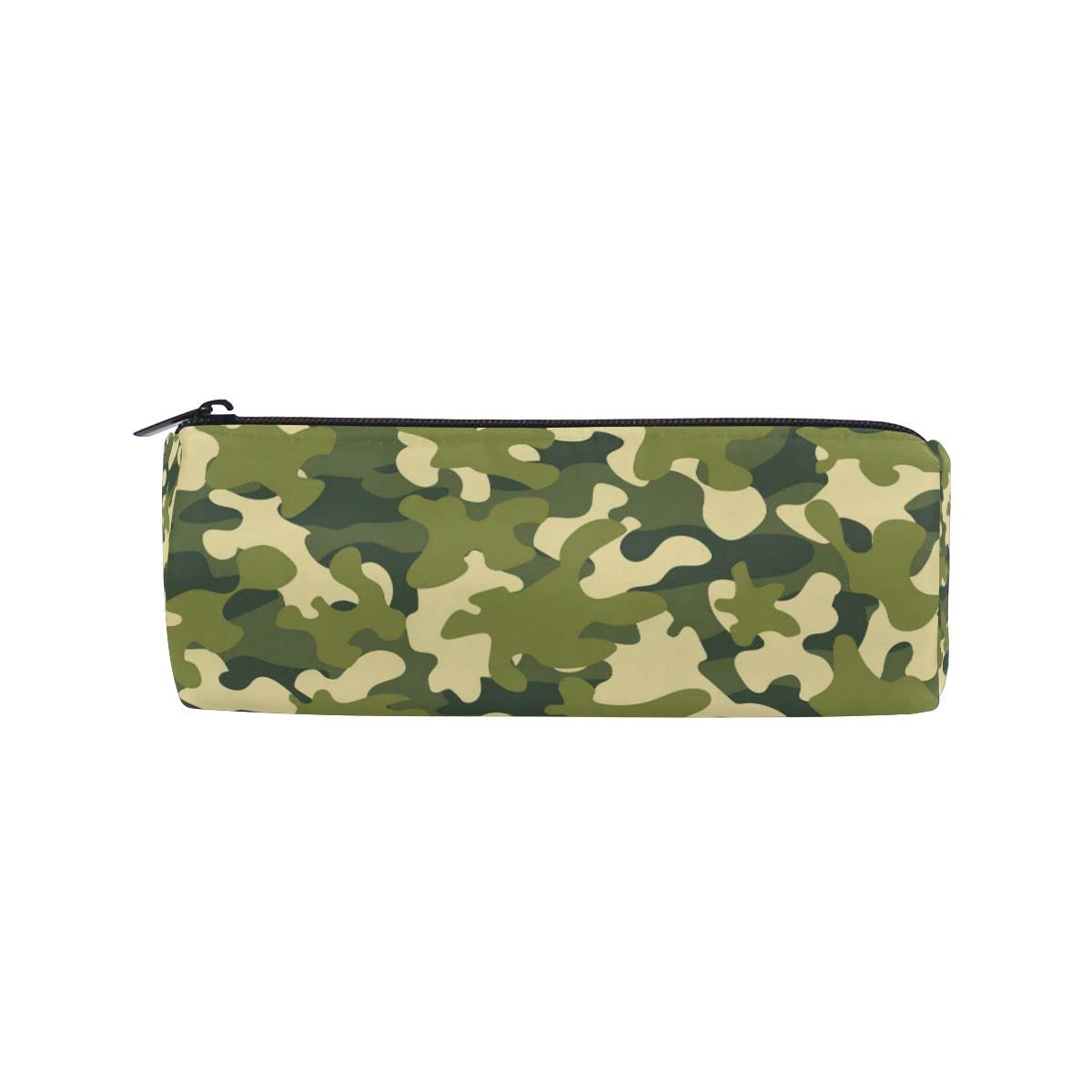 Durable Camouflage Green Pencil Case - Pen Holder Pouch for School, Office & Travel | Stationery Organizer & Makeup Bag