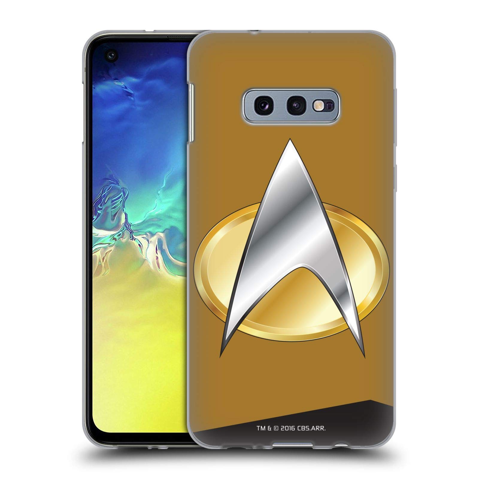 Star Trek TNG Operations Uniforms & Badges Soft Gel Case for Samsung Galaxy S10e – Officially Licensed by Head Case Designs | Perfect for Cosplay, Conventions & Trekkie Fans