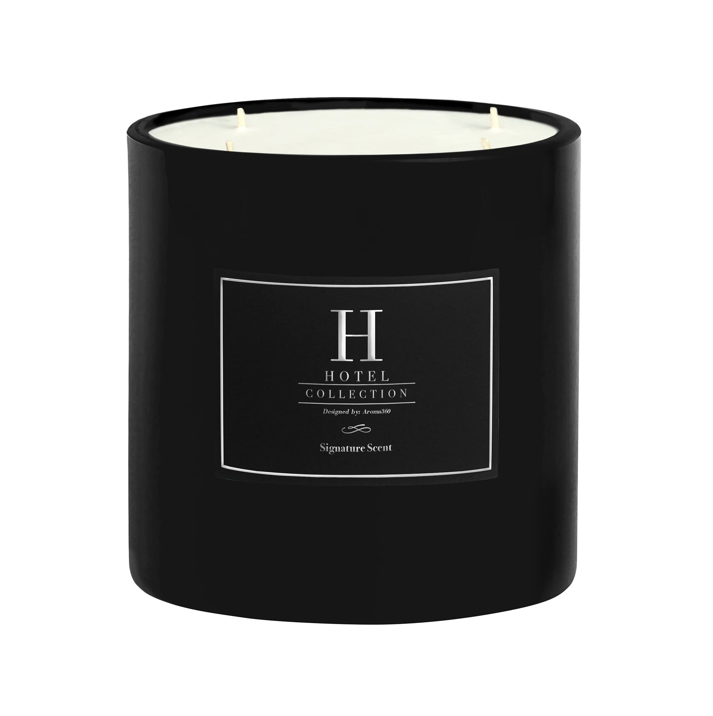 24K Magic Deluxe Scented Candle - 55oz Luxury Hotel Inspired Large Candle with Zesty Citrus, Floral Jasmine & Delicate Lily Fragrance | 300 Hour Burn Time | Perfect for Home Decor, Spa Relaxation & Romantic Ambiance