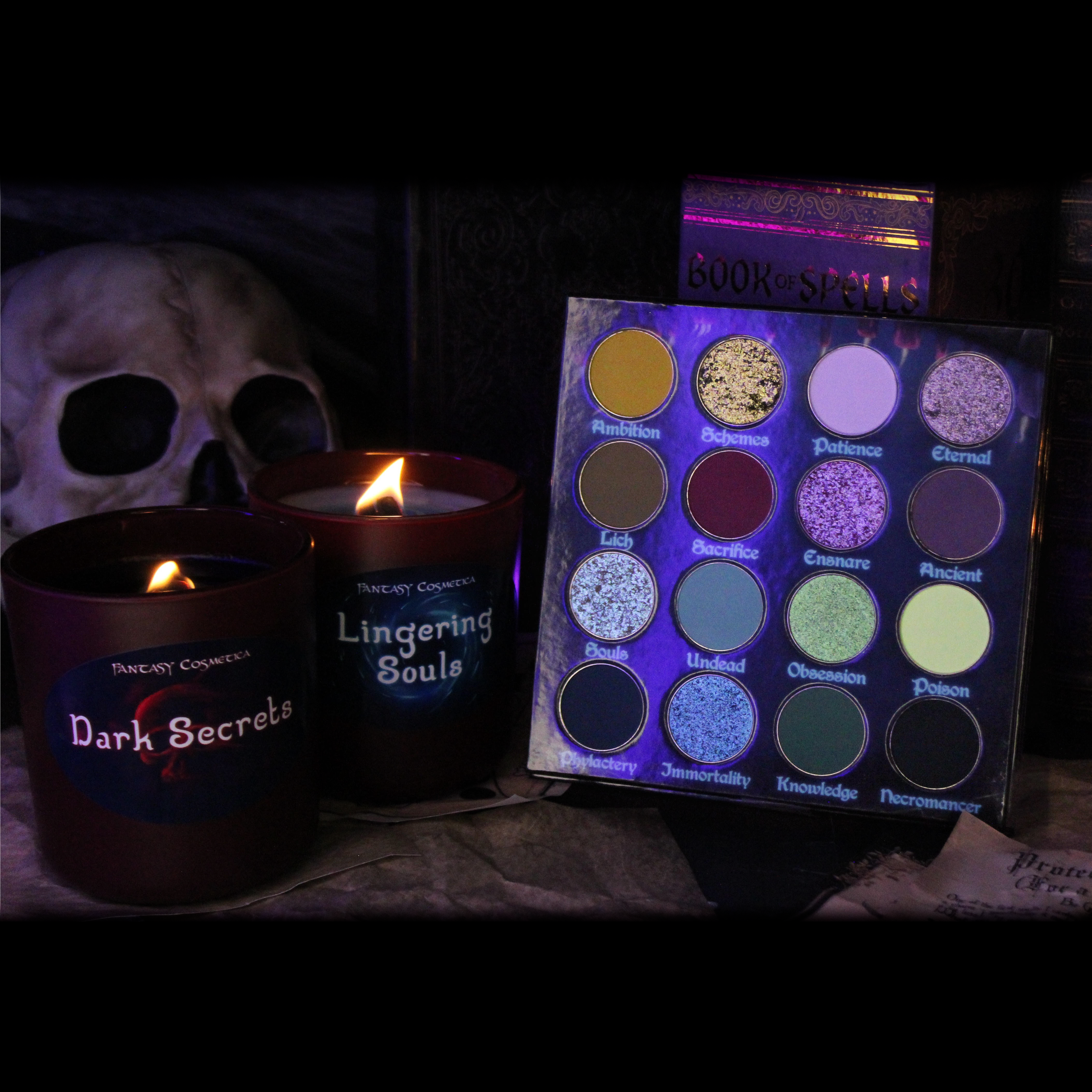 Harvest of Souls Eyeshadow Palette - 12 Highly Pigmented Matte & Shimmer Shades for Stunning Eye Makeup | Perfect for Halloween, Cosplay, and Night Out Looks