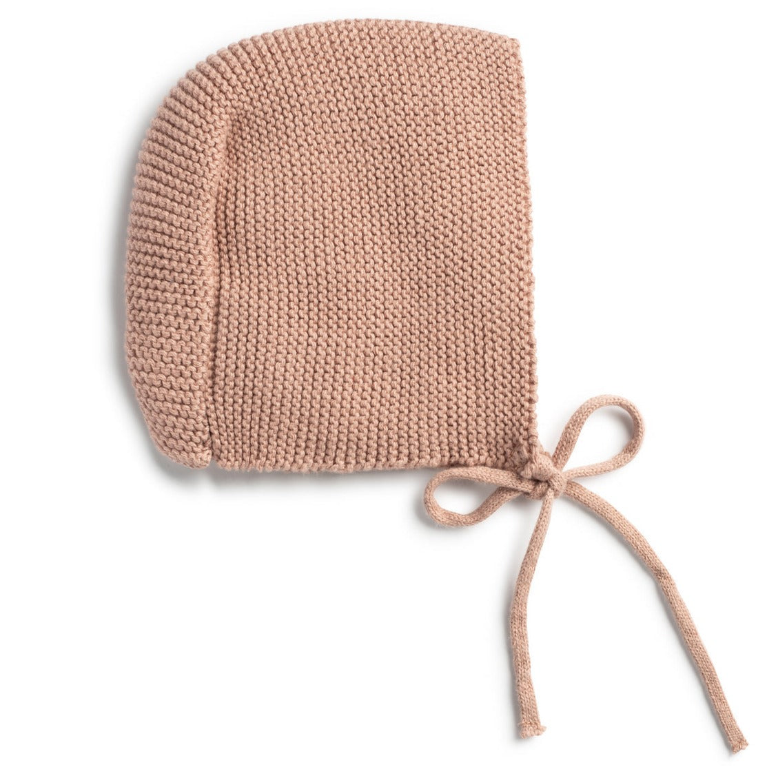 Domani Home Soft Pale Pink Knit Baby Bonnet for Newborns & Infants - Perfect for Photography, Christening & Everyday Use
