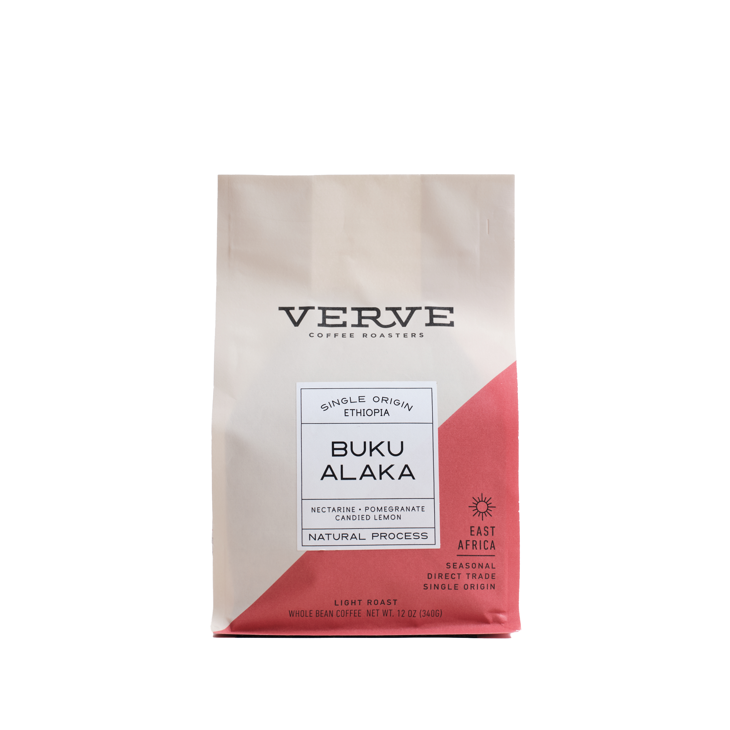 Premium Ethiopia Buku Alaka Natural Coffee Beans - Single Origin, Light Roast, Floral & Citrus Notes - Perfect for Pour Over, French Press & Cold Brew at Home